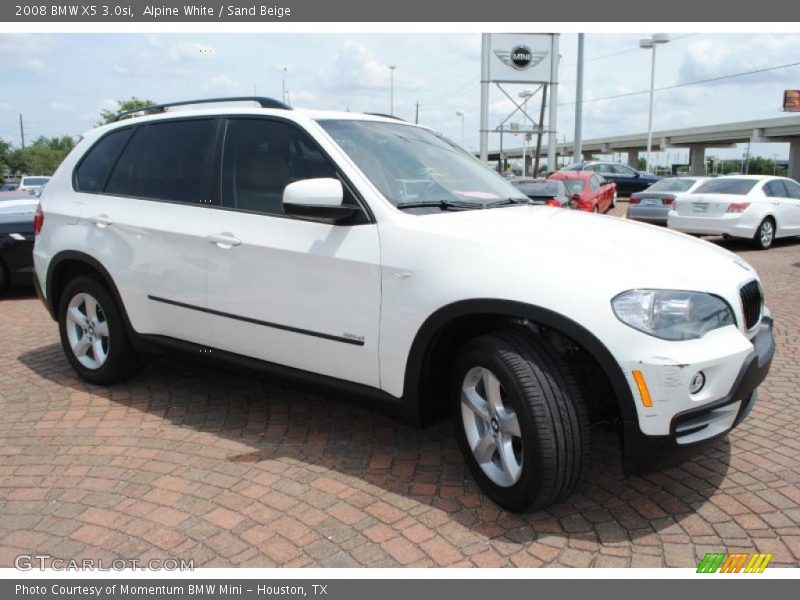 Alpine White / Sand Beige 2008 BMW X5 3.0si