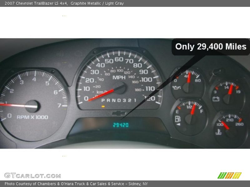 Graphite Metallic / Light Gray 2007 Chevrolet TrailBlazer LS 4x4