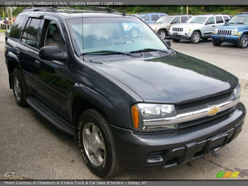 Graphite Metallic / Light Gray 2007 Chevrolet TrailBlazer LS 4x4