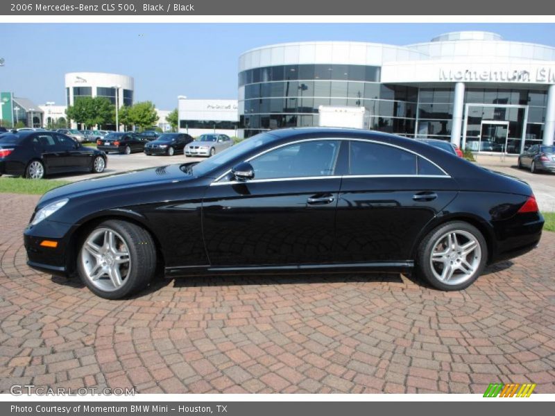 Black / Black 2006 Mercedes-Benz CLS 500