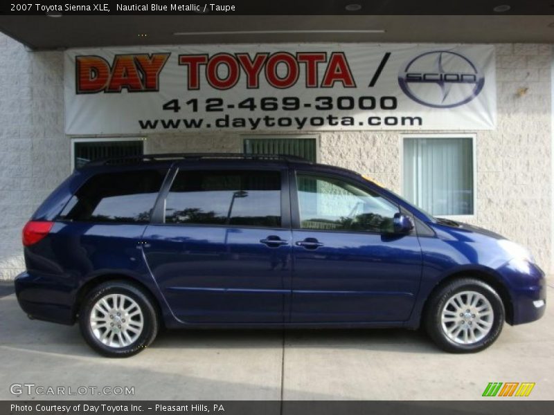 Nautical Blue Metallic / Taupe 2007 Toyota Sienna XLE