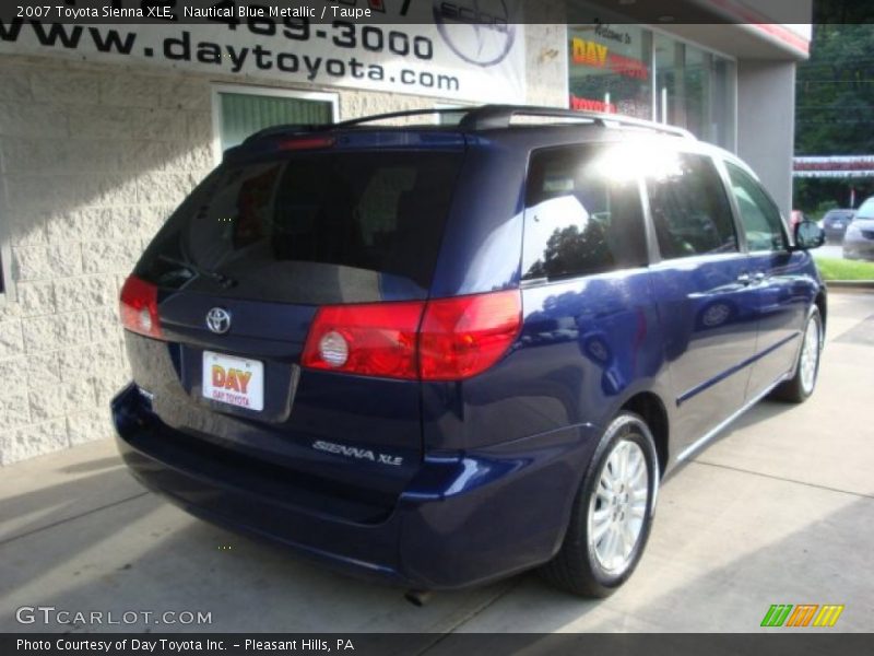 Nautical Blue Metallic / Taupe 2007 Toyota Sienna XLE