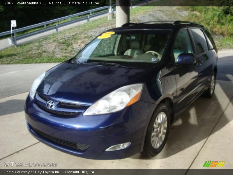 Nautical Blue Metallic / Taupe 2007 Toyota Sienna XLE