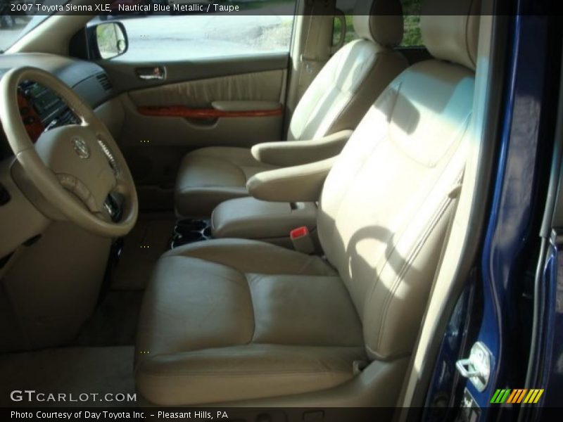 Nautical Blue Metallic / Taupe 2007 Toyota Sienna XLE
