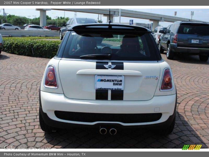 Pepper White / Lounge Redwood 2007 Mini Cooper S Hardtop