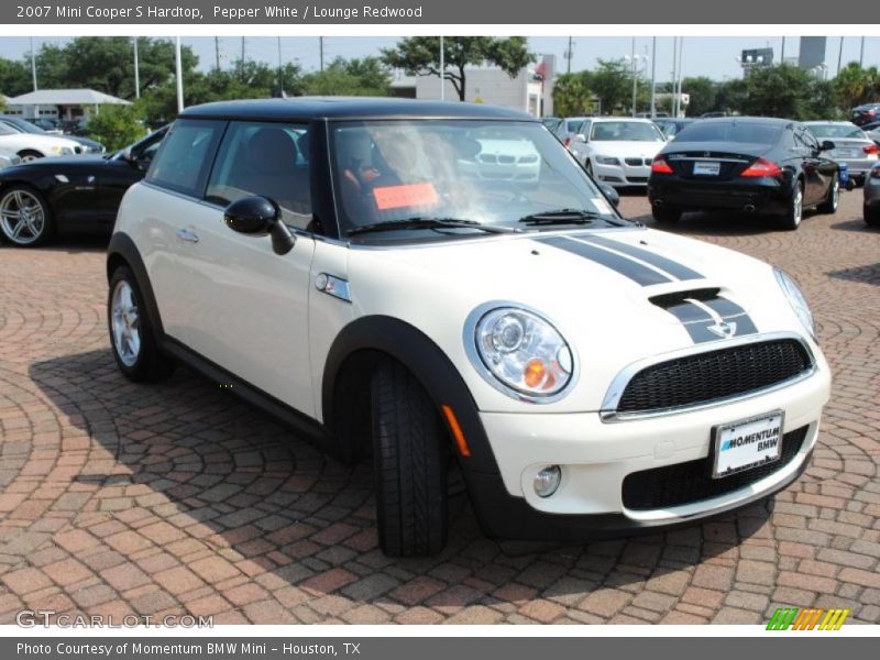 Pepper White / Lounge Redwood 2007 Mini Cooper S Hardtop