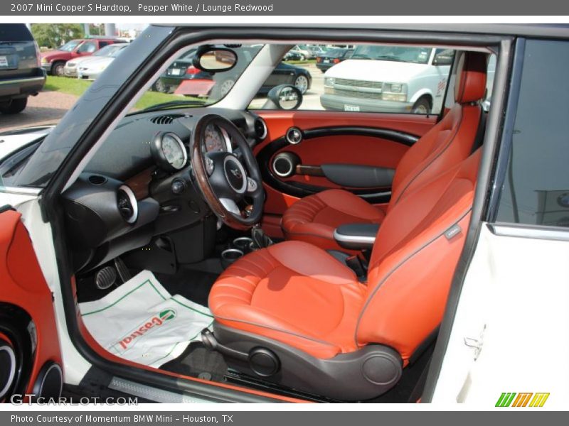 Pepper White / Lounge Redwood 2007 Mini Cooper S Hardtop