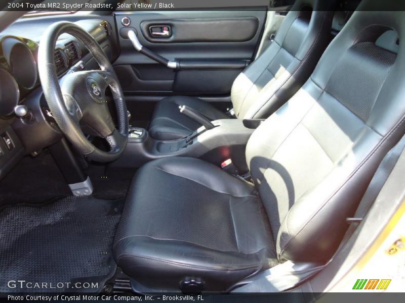  2004 MR2 Spyder Roadster Black Interior