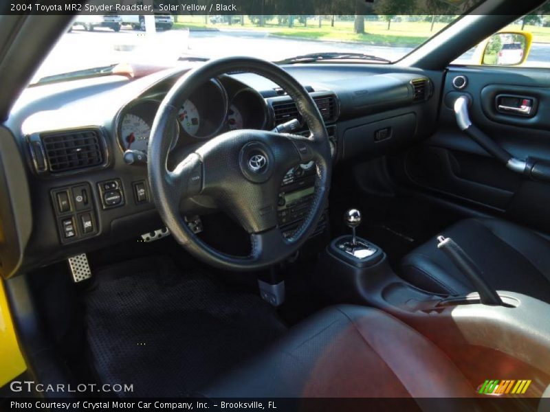  2004 MR2 Spyder Roadster Black Interior