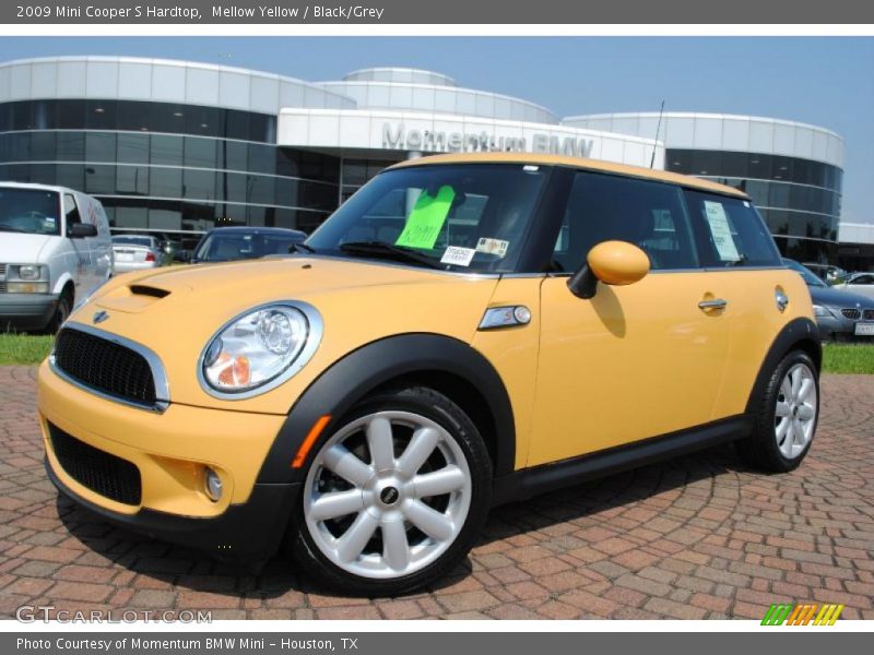 Mellow Yellow / Black/Grey 2009 Mini Cooper S Hardtop