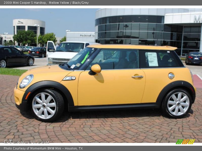 Mellow Yellow / Black/Grey 2009 Mini Cooper S Hardtop