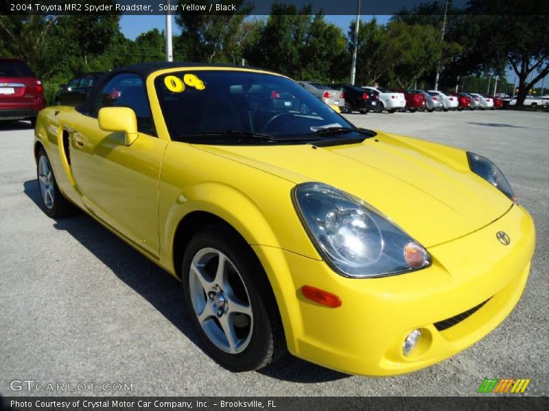 Solar Yellow / Black 2004 Toyota MR2 Spyder Roadster