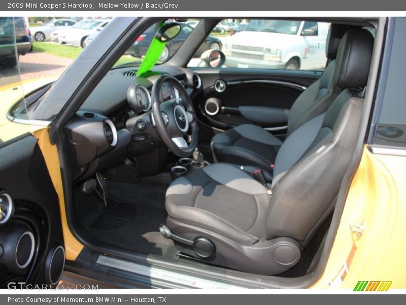 Mellow Yellow / Black/Grey 2009 Mini Cooper S Hardtop