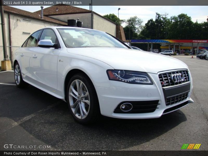 Ibis White / Black 2011 Audi S4 3.0 quattro Sedan