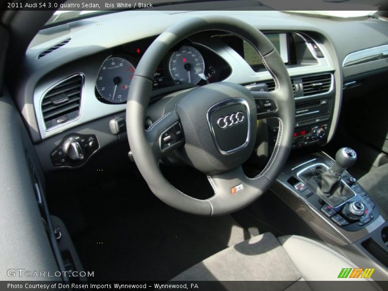Ibis White / Black 2011 Audi S4 3.0 quattro Sedan