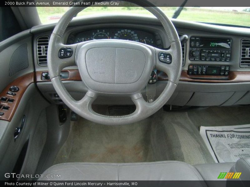 Emerald Green Pearl / Medium Gray 2000 Buick Park Avenue