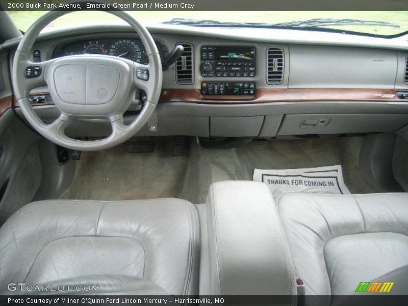 Emerald Green Pearl / Medium Gray 2000 Buick Park Avenue
