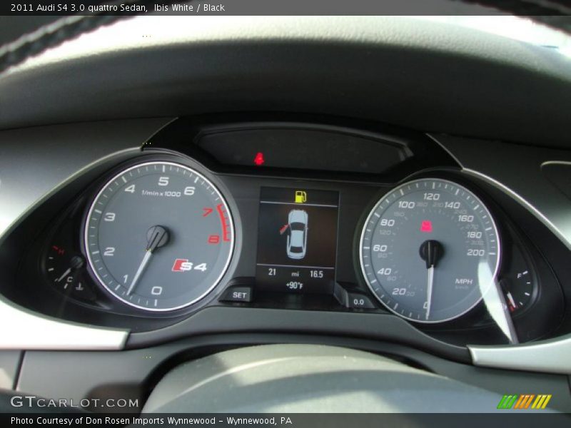 Ibis White / Black 2011 Audi S4 3.0 quattro Sedan