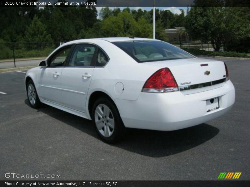Summit White / Neutral 2010 Chevrolet Impala LS
