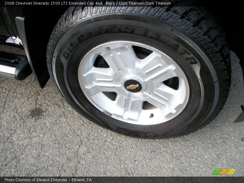 Black / Light Titanium/Dark Titanium 2008 Chevrolet Silverado 1500 LTZ Extended Cab 4x4