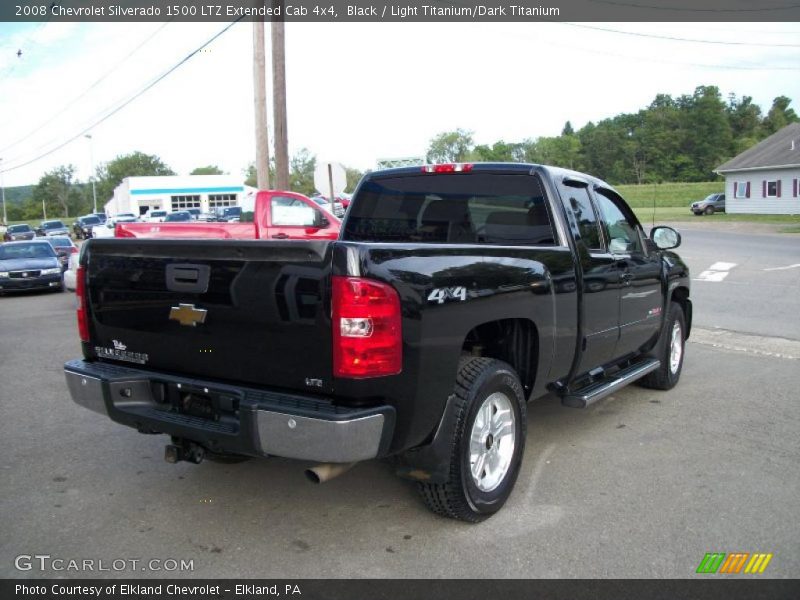 Black / Light Titanium/Dark Titanium 2008 Chevrolet Silverado 1500 LTZ Extended Cab 4x4