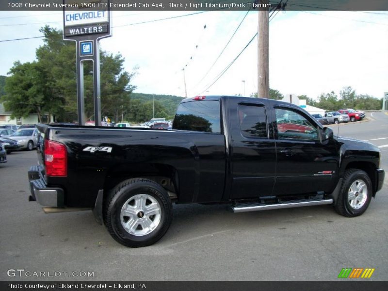 Black / Light Titanium/Dark Titanium 2008 Chevrolet Silverado 1500 LTZ Extended Cab 4x4