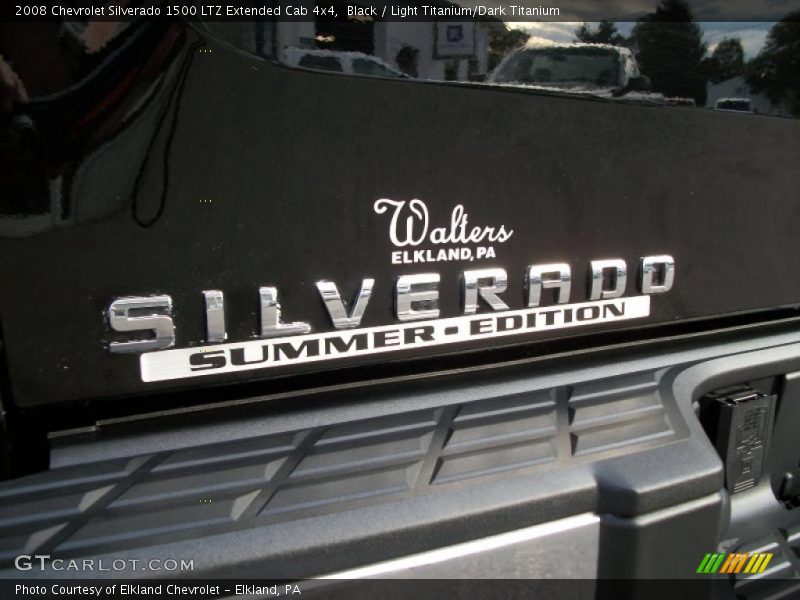 Black / Light Titanium/Dark Titanium 2008 Chevrolet Silverado 1500 LTZ Extended Cab 4x4