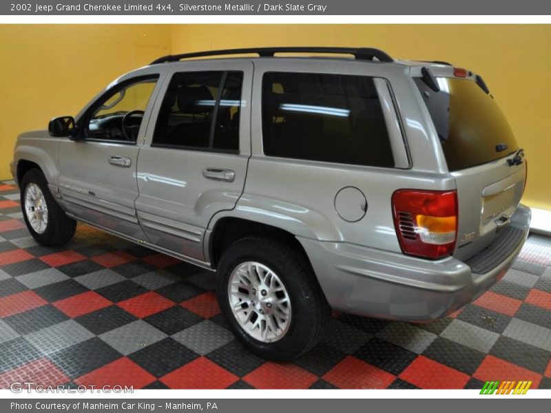 Silverstone Metallic / Dark Slate Gray 2002 Jeep Grand Cherokee Limited 4x4