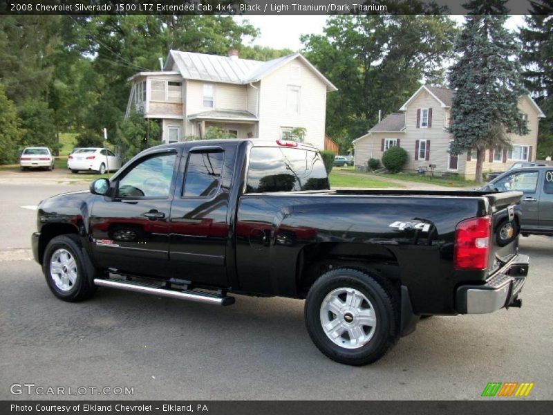 Black / Light Titanium/Dark Titanium 2008 Chevrolet Silverado 1500 LTZ Extended Cab 4x4