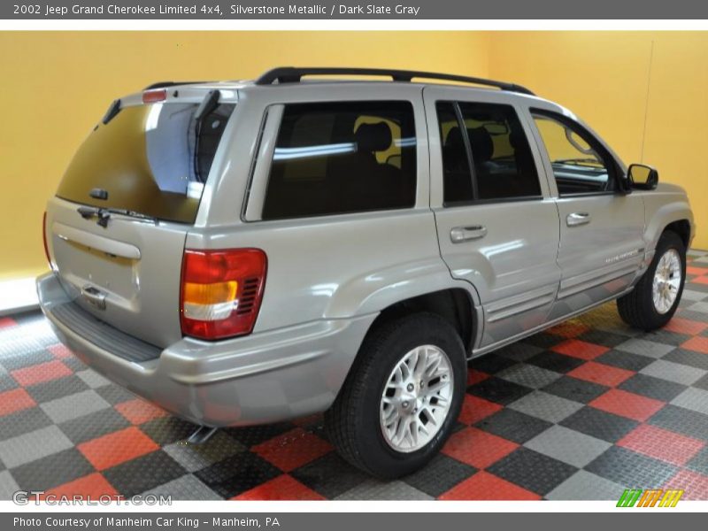Silverstone Metallic / Dark Slate Gray 2002 Jeep Grand Cherokee Limited 4x4
