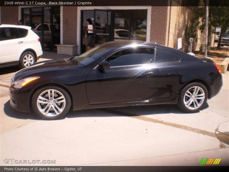 Black Obsidian / Graphite 2008 Infiniti G 37 Coupe