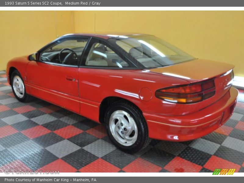 Medium Red / Gray 1993 Saturn S Series SC2 Coupe