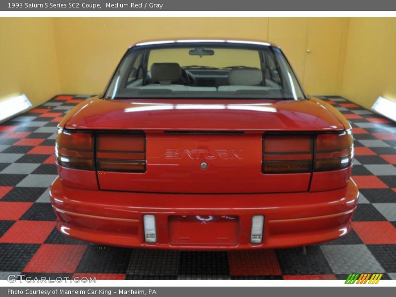 Medium Red / Gray 1993 Saturn S Series SC2 Coupe