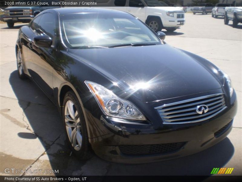 Black Obsidian / Graphite 2008 Infiniti G 37 Coupe