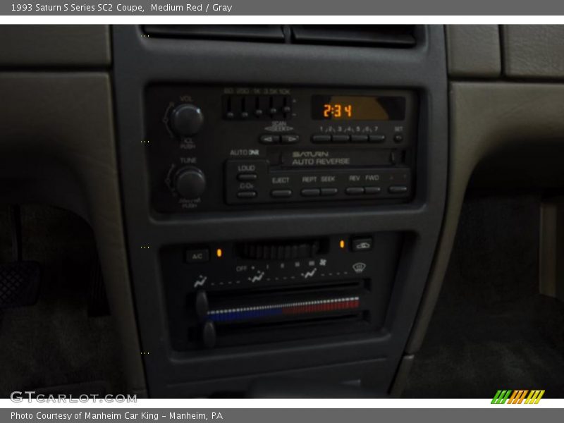 Medium Red / Gray 1993 Saturn S Series SC2 Coupe