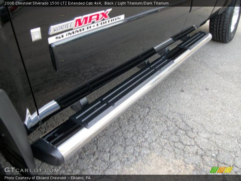 Black / Light Titanium/Dark Titanium 2008 Chevrolet Silverado 1500 LTZ Extended Cab 4x4