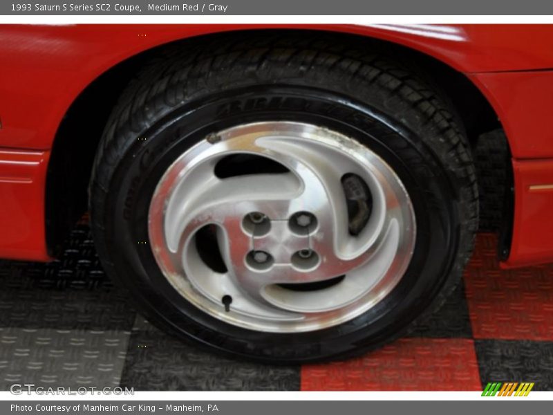 Medium Red / Gray 1993 Saturn S Series SC2 Coupe