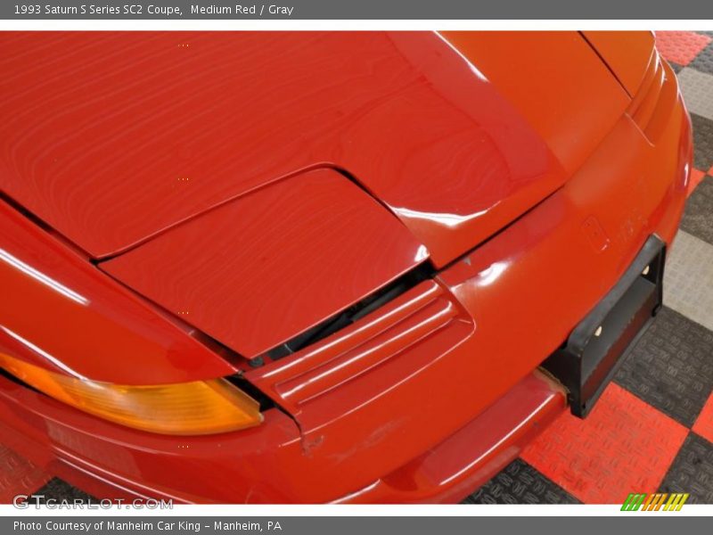 Medium Red / Gray 1993 Saturn S Series SC2 Coupe