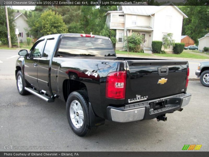 Black / Light Titanium/Dark Titanium 2008 Chevrolet Silverado 1500 LTZ Extended Cab 4x4