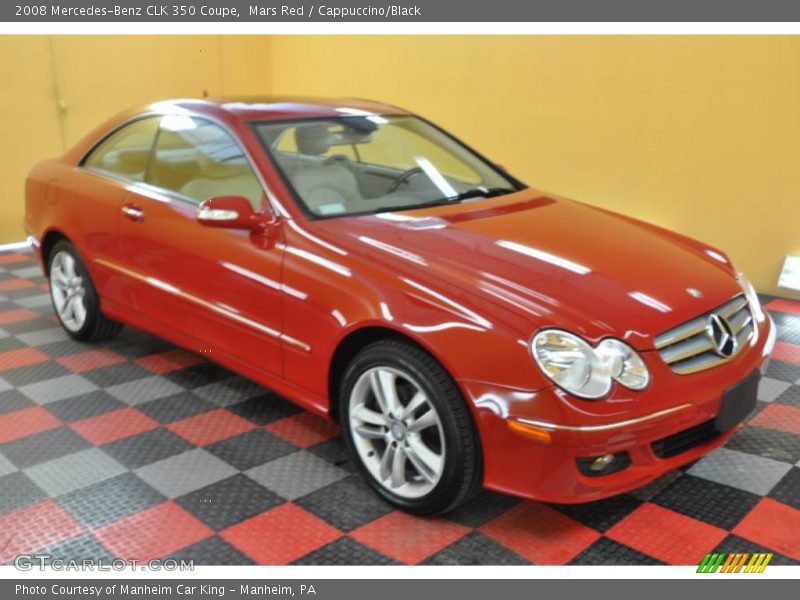 Mars Red / Cappuccino/Black 2008 Mercedes-Benz CLK 350 Coupe