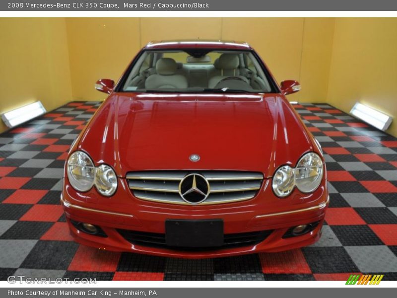 Mars Red / Cappuccino/Black 2008 Mercedes-Benz CLK 350 Coupe