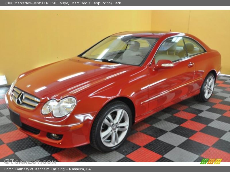 Mars Red / Cappuccino/Black 2008 Mercedes-Benz CLK 350 Coupe