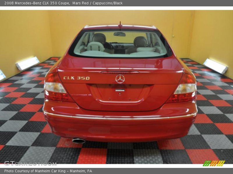 Mars Red / Cappuccino/Black 2008 Mercedes-Benz CLK 350 Coupe