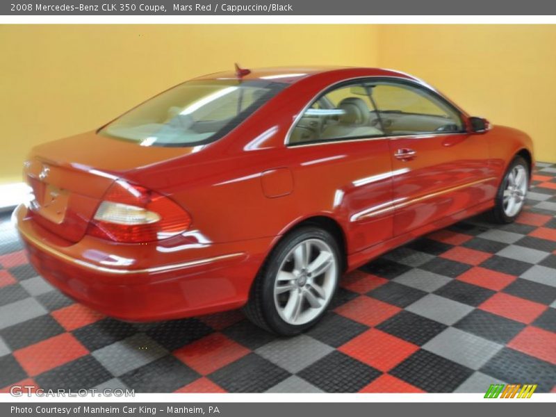 Mars Red / Cappuccino/Black 2008 Mercedes-Benz CLK 350 Coupe