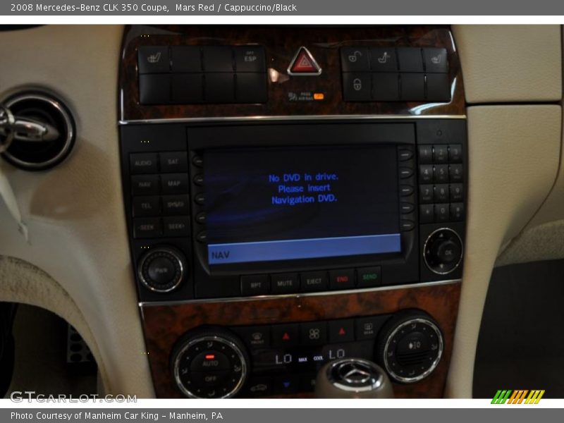 Mars Red / Cappuccino/Black 2008 Mercedes-Benz CLK 350 Coupe