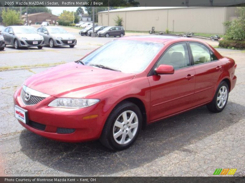 Redfire Metallic / Beige 2005 Mazda MAZDA6 i Sedan