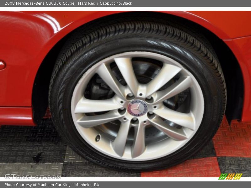 Mars Red / Cappuccino/Black 2008 Mercedes-Benz CLK 350 Coupe