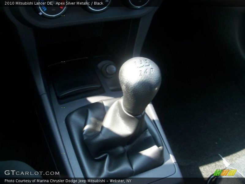 Apex Silver Metallic / Black 2010 Mitsubishi Lancer DE