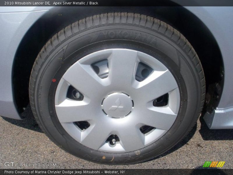 Apex Silver Metallic / Black 2010 Mitsubishi Lancer DE