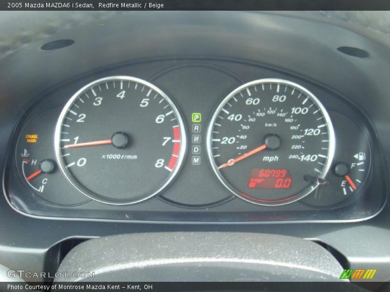 Redfire Metallic / Beige 2005 Mazda MAZDA6 i Sedan